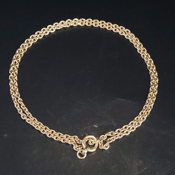 Antique 9ct Yellow Gold Trace Chain 19″ from Ace Jewellery, Leeds