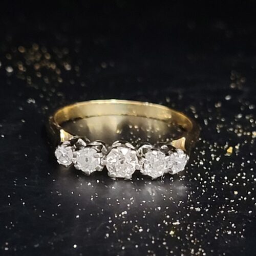 0.60ct Diamond Five-Stone Ring 18ct Yellow Gold from Ace Jewellery, Leeds