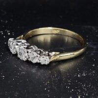 0.60ct Diamond Five-Stone Ring 18ct Yellow Gold from Ace Jewellery, Leeds