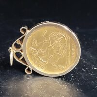 9ct Yellow Gold Half Sovereign Pendant from Ace Jewellery, Leeds