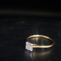 0.50ct Asscher Diamond Solitaire Engagement Ring 18ct Yellow Gold from Ace Jewellery, Leeds