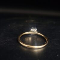 0.50ct Asscher Diamond Solitaire Engagement Ring 18ct Yellow Gold from Ace Jewellery, Leeds