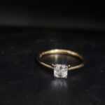 0.50ct Asscher Diamond Solitaire Engagement Ring 18ct Yellow Gold from Ace Jewellery, Leeds