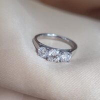 1.05ct Three-Stone Diamond Engagement Ring Platinum from Ace Jewellery, Leeds