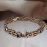 1.00ct Cabochon Sapphire Gate Bracelet 9ct Yellow Gold from Ace Jewellery, Leeds