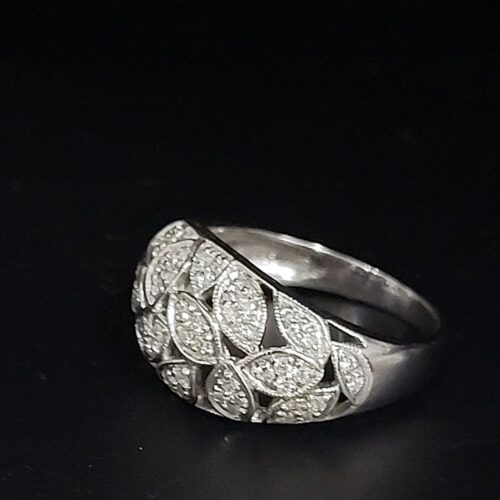 0.33ct Art Deco Diamond Cluster Ring 18ct White Gold from Ace Jewellery, Leeds