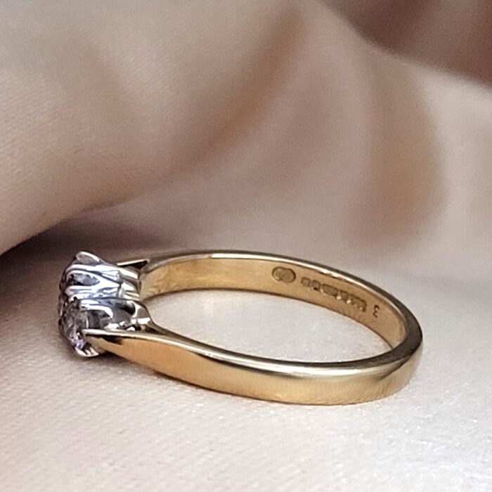 18ct Yellow Gold 0.35ct Three-Stone Diamond Ring from Ace Jewellery, Leeds