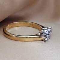 18ct Yellow Gold 0.35ct Three-Stone Diamond Ring from Ace Jewellery, Leeds