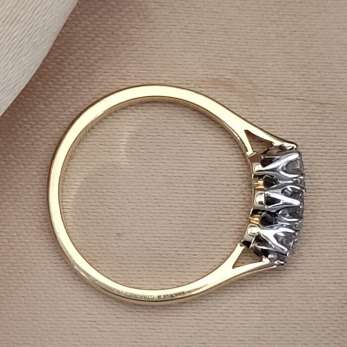 18ct Yellow Gold 0.35ct Three-Stone Diamond Ring from Ace Jewellery, Leeds