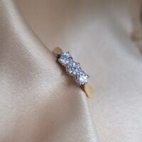 18ct Yellow Gold 0.35ct Three-Stone Diamond Ring from Ace Jewellery, Leeds