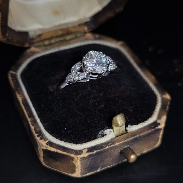 0.96ct Antique Diamond Ring Platinum from Ace Jewellery, Leeds