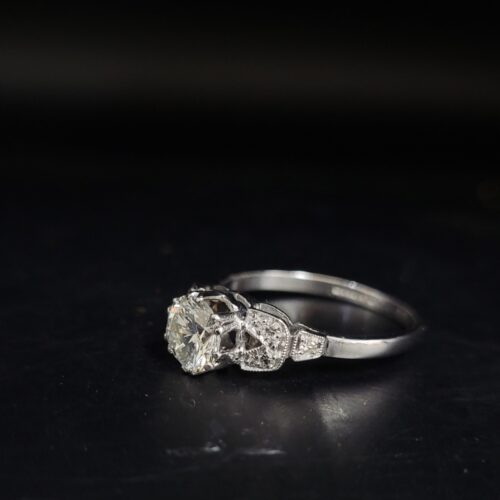 0.96ct Antique Diamond Ring Platinum from Ace Jewellery, Leeds