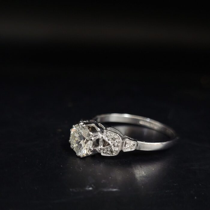 0.96ct Antique Diamond Ring Platinum from Ace Jewellery, Leeds