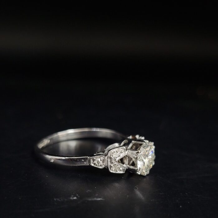 0.96ct Antique Diamond Ring Platinum from Ace Jewellery, Leeds