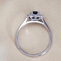 0.90ct Sapphire & Diamond Ring 18ct White Gold from Ace Jewellery, Leeds