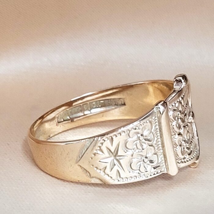 9ct Yellow Gold Buckle Ring from Ace Jewellery, Leeds