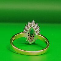 0.48 Emerald & Diamond Cluster Ring 18ct Yellow Gold from Ace Jewellery, Leeds