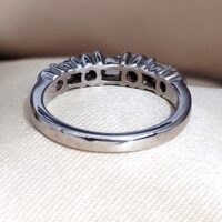 0.57ct Round Diamond & Baguette Half Eternity Ring 18ct White Gold from Ace Jewellery, Leeds