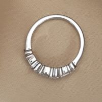 0.57ct Round Diamond & Baguette Half Eternity Ring 18ct White Gold from Ace Jewellery, Leeds