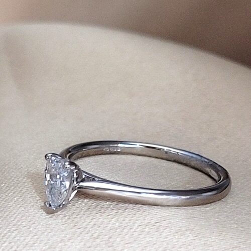 0.33ct Pear-Shaped Diamond Solitaire Engagement Ring Platinum from Ace Jewellery, Leeds