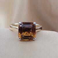 4.96ct Smoky Topaz Ring 9ct White Gold from Ace Jewellery, Leeds