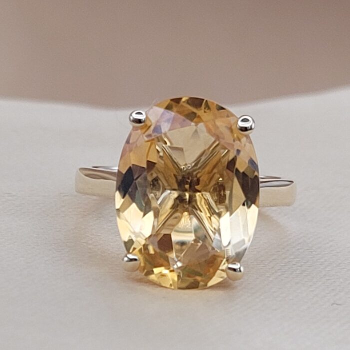 7.19ct Oval Citrine Ring 9ct Yellow Gold from Ace Jewellery, Leeds