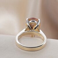 4.69ct Pear-Shaped Smoky Topaz Ring 9ct Yellow Gold from Ace Jewellery, Leeds