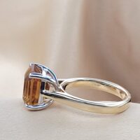 4.96ct Smoky Topaz Ring 9ct White Gold from Ace Jewellery, Leeds