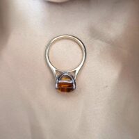 4.96ct Smoky Topaz Ring 9ct White Gold from Ace Jewellery, Leeds