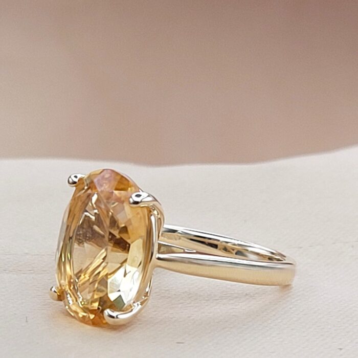 7.19ct Oval Citrine Ring 9ct Yellow Gold from Ace Jewellery, Leeds