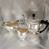 Victorian Antique Three Piece Silver Tea Set from Ace Jewellery, Leeds