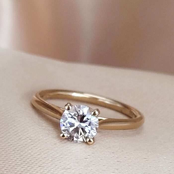 0.88ct Diamond Solitaire Engagement Ring 18ct Yellow Gold from Ace Jewellery, Leeds