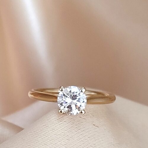 0.88ct Diamond Solitaire Engagement Ring 18ct Yellow Gold from Ace Jewellery, Leeds