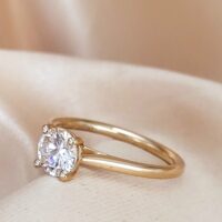 0.88ct Diamond Solitaire Engagement Ring 18ct Yellow Gold from Ace Jewellery, Leeds