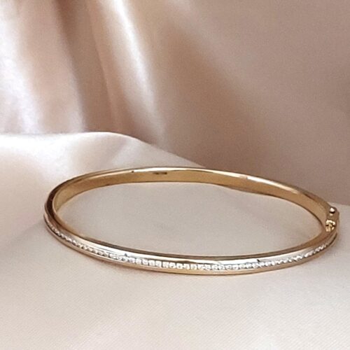 1.0ct Diamond Channel-Set Bangle 18ct Yellow Gold from Ace Jewellery, Leeds