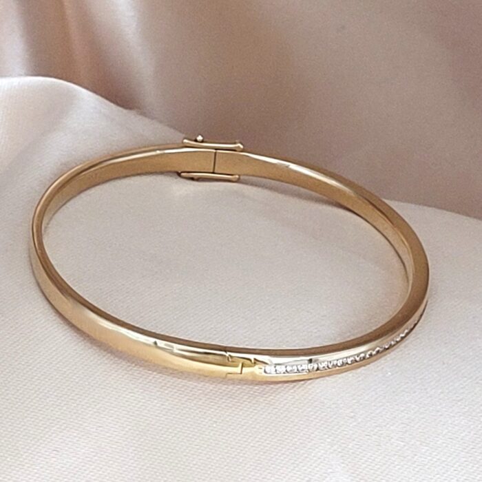 1.0ct Diamond Channel-Set Bangle 18ct Yellow Gold from Ace Jewellery, Leeds