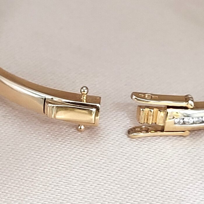 1.0ct Diamond Channel-Set Bangle 18ct Yellow Gold from Ace Jewellery, Leeds