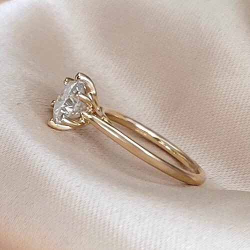 2.58ct Diamond Solitaire Engagement Ring 18ct Yellow Gold