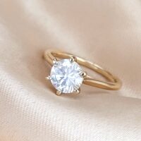 2.58ct Diamond Solitaire Engagement Ring 18ct Yellow Gold