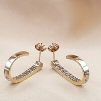 1.50ct Diamond Oval Hoop Earrings 14ct Yellow Gold from Ace Jewellery, Leeds