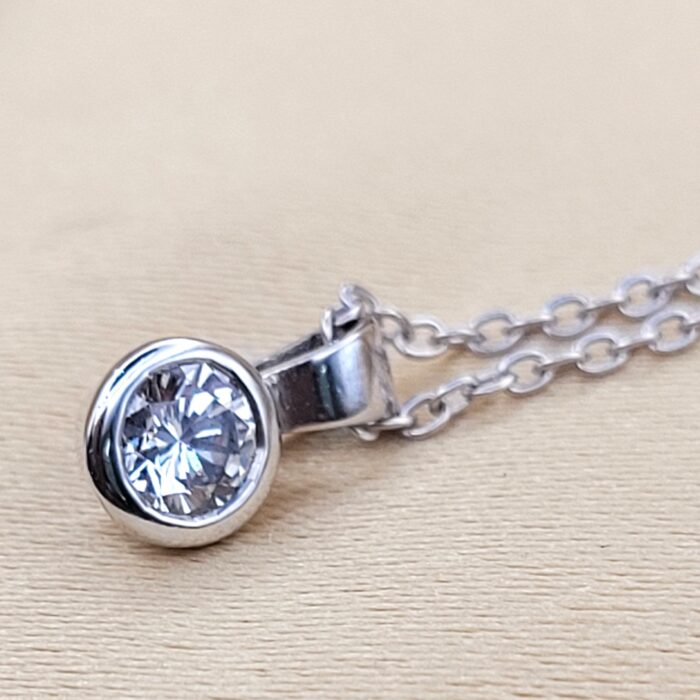 0.25ct Round Diamond Pendant 18ct White Gold from Ace Jewellery, Leeds