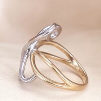 18ct Yellow & 18ct White Gold Fancy Twist Multi-Metal Ring from Ace Jewellery, Leeds