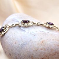 7.0ct Fancy Garnet Bracelet 9ct Yellow Gold from Ace Jewellery, Leeds