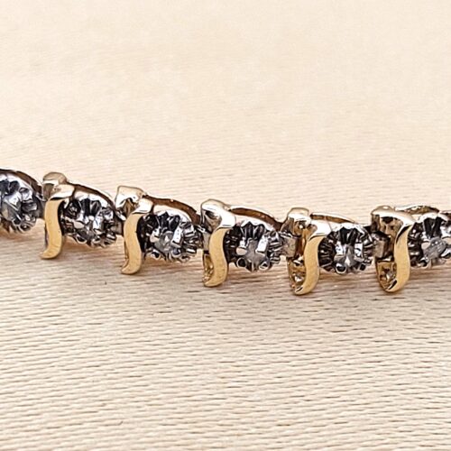 0.25ct Diamond Tennis Bracelet 9ct Yellow Gold from Ace Jewellery, Leeds