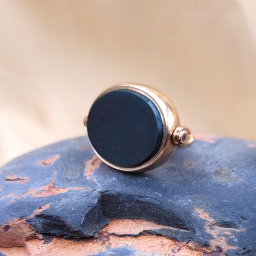 Antique 9ct Rose Gold Bloodstone Fob Pendant from Ace Jewellery, Leeds