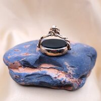 Antique 9ct Rose Gold Bloodstone Fob Pendant from Ace Jewellery, Leeds